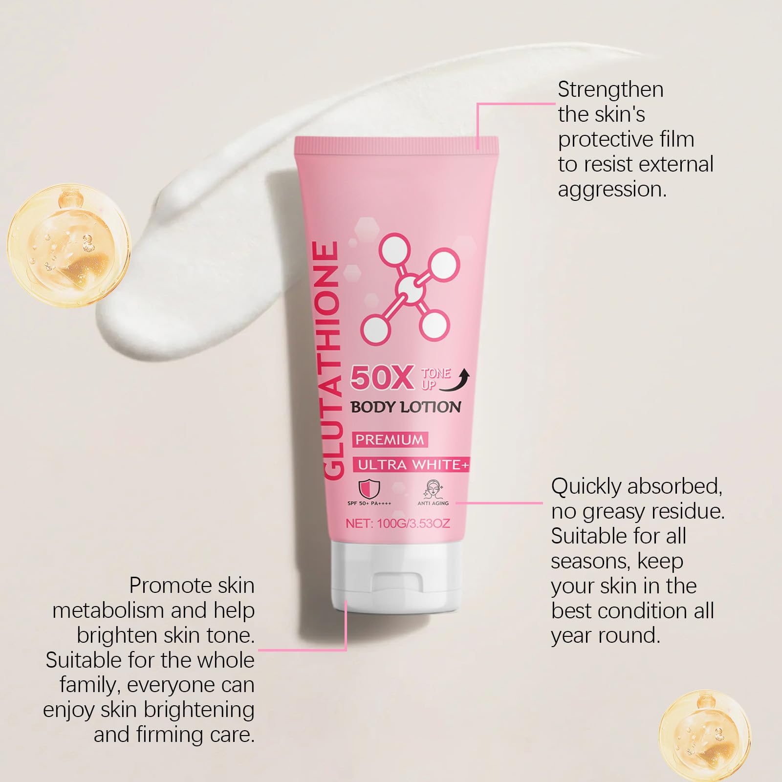 Glutathione 50x Tone Up Body Lotion, Glutathione 50x Tone Up Body